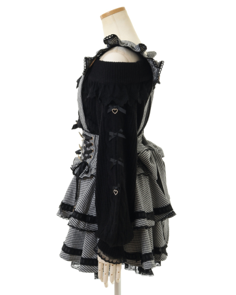 予約商品】はしごリボンチェックティアードスカパン ｜ LIZ LISA