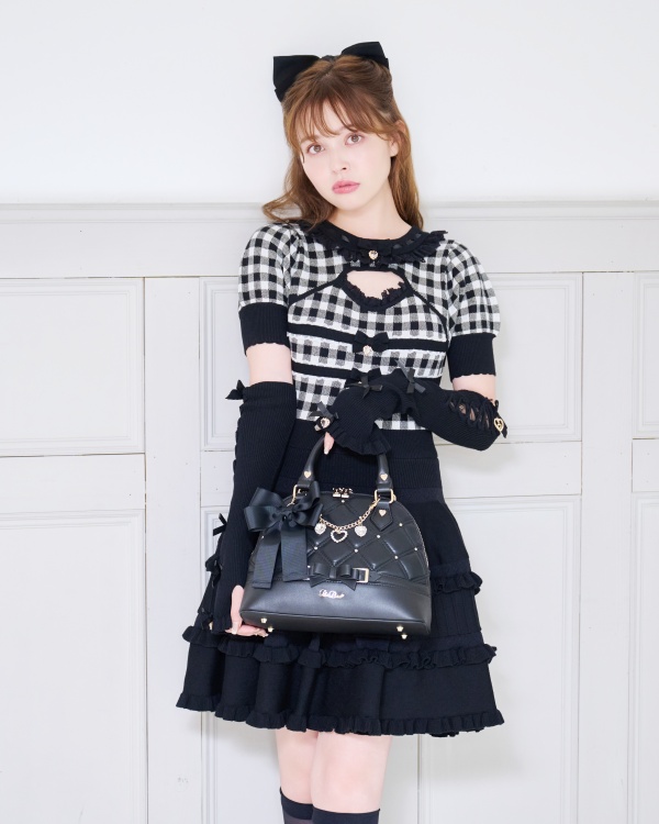LIZLISA リズリサ ビジュー キルティング ハンドバッグ ピンク 予約商品】ビジューキルティングハンドバッグ ｜ LIZ LISA