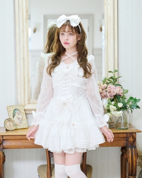 リズリサ フロントティアードシフォンワンピース 予約商品】フロントティアードシフォンワンピース ｜ LIZ LISA