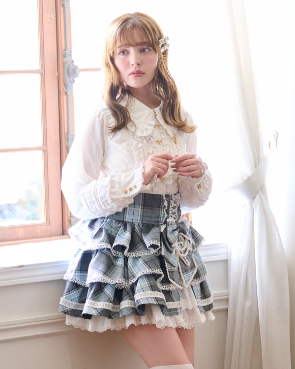 予約商品】ティアードサイドカシュクールスカパン ｜ LIZ LISA