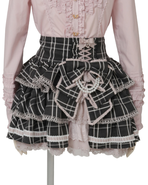 LIZLISA 00s 希少 姫系ブラウンティアードフリルスカパン 姫カジ 予約商品】ティアードサイドカシュクールスカパン ｜ LIZ LISA