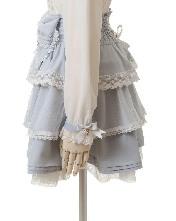 LIZLISA ビッグリボンティアードスカート ブルー 正規品