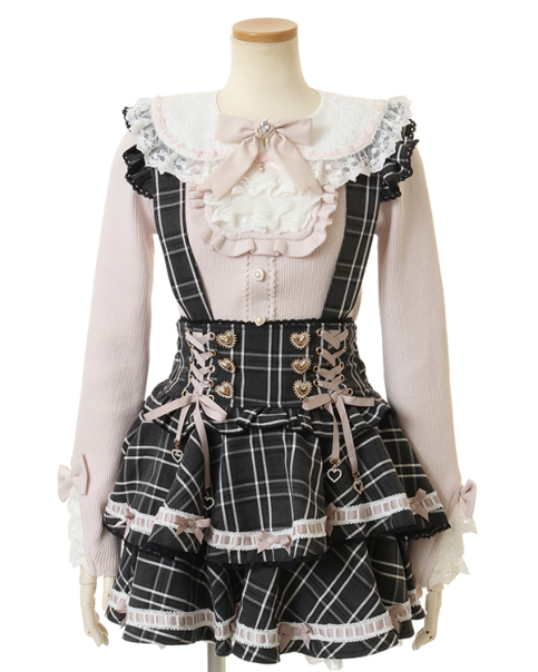 襟付きリブニットトップス 襟付スクエアリブニットトップス ｜ LIZ