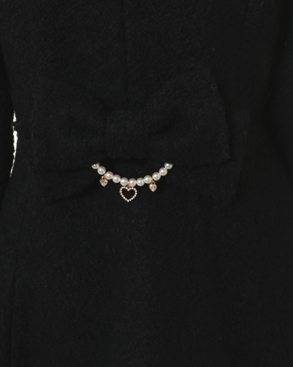 ビジューリボンミニ丈Aラインコート ｜ LIZ LISA（リズリサ）公式通販