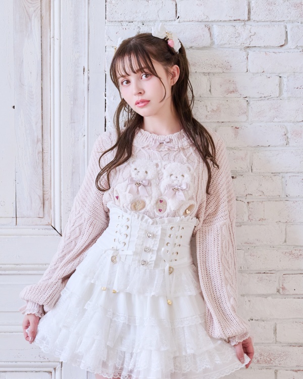 予約商品】Twin Bearsニットトップス ｜ LIZ LISA（リズリサ