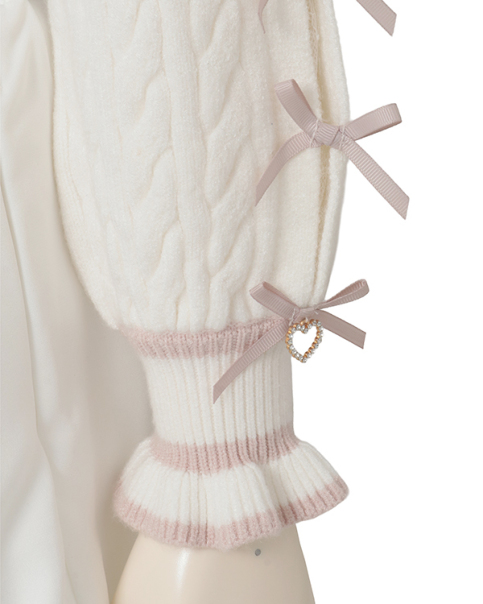 キャットジャガードリボンスリーブニット ｜ LIZ LISA（リズリサ