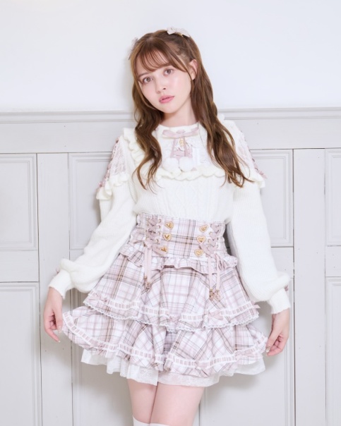 リズリサ LIZ LISA リボン 長袖 ニット 秋冬 スカート ピンク LIZ LISA - リズリサ大人気♡【超激レア】 LIZ LISA リボン