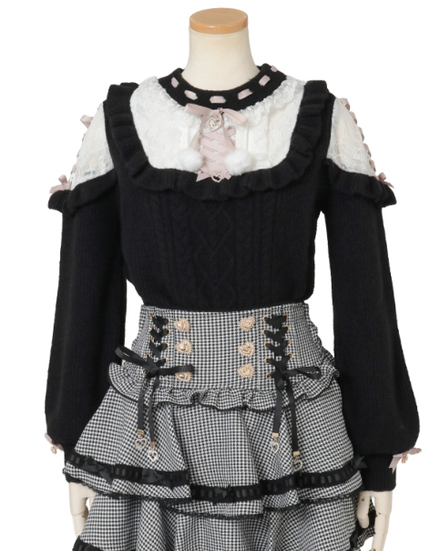 LIZLISA ポンポンニット♡ スピンドルポンポンニットトップス ｜ LIZ LISA（リズリサ）公式通販