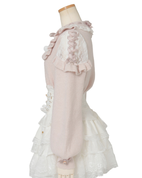 LIZLISA リズリサ モヘアタッチポンポンニットトップス ピンク LIZLISA リズリサ モヘアタッチポンポンニットトップス ピンク - メルカリ