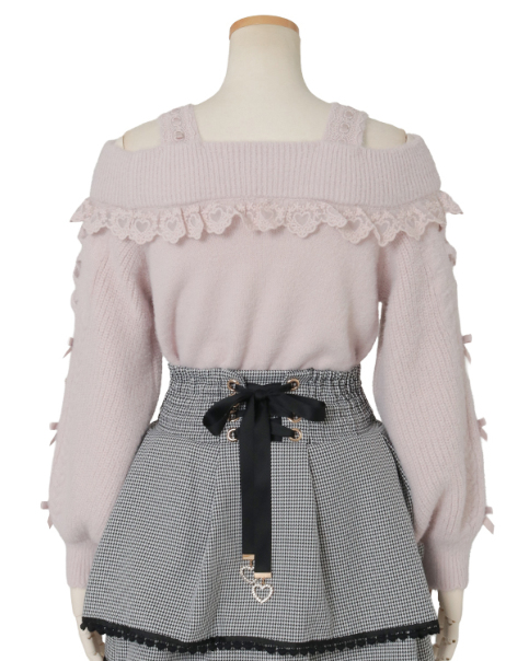 オフショルフェザーニットトップス ｜ LIZ LISA（リズリサ）公式通販