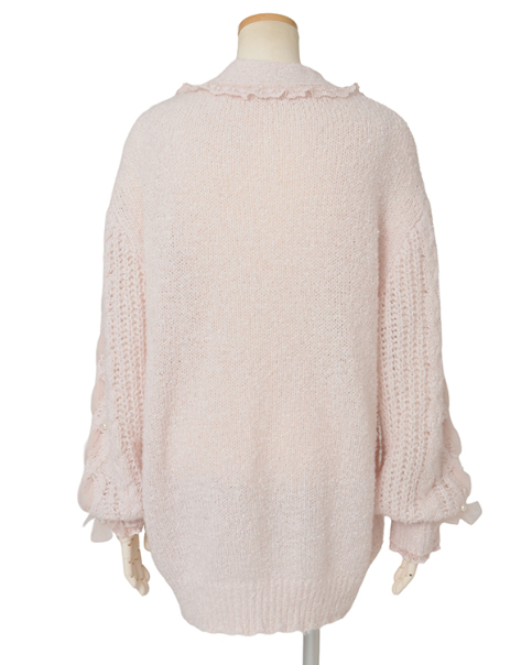 LGB ロングカーディガンりり 予約商品】メニーリボンロングカーディガン ｜ LIZ LISA