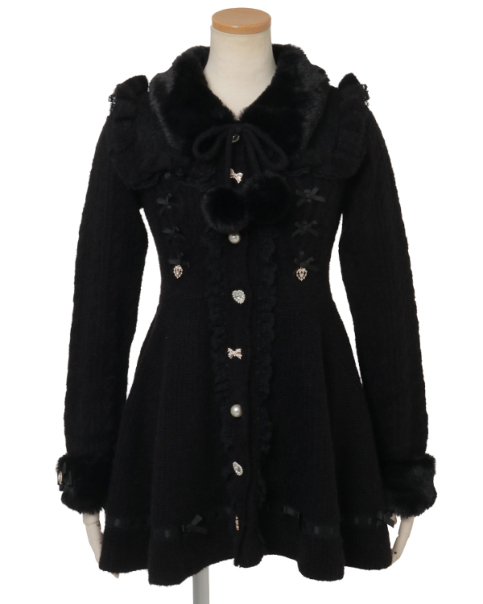 ファーカラーぺプラムカーディガン ｜ LIZ LISA（リズリサ）公式通販