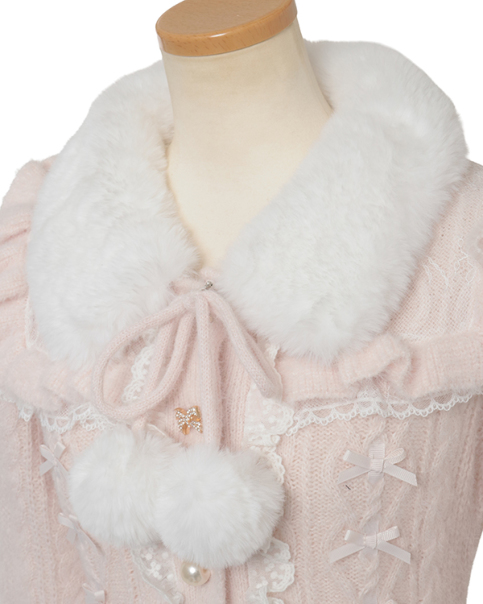 ファーカラーぺプラムカーディガン ｜ LIZ LISA（リズリサ）公式通販