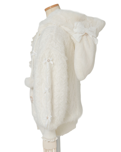 新品タグ付♡リズリサ♡ うさみみフェザーニットパーカー♡ホワイト♡ うさみみフェザーニットパーカー ｜ LIZ LISA（リズリサ）公式通販