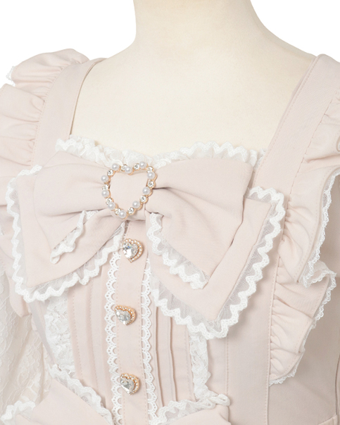 フロントカシュクールBIGリボンセットアップ ｜ LIZ LISA（リズリサ