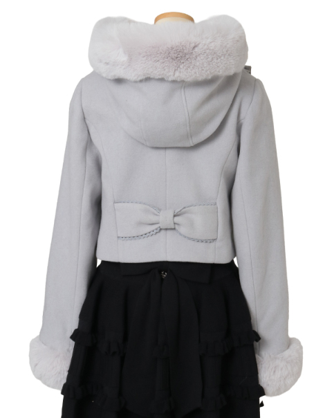 ビジューリボンショートフードコート ｜ LIZ LISA（リズリサ