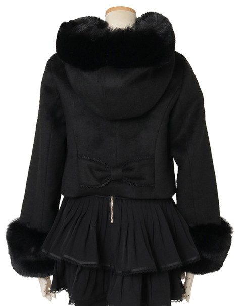 リズリサビジューリボンショートショートフードコート ビジューリボンショートフードコート ｜ LIZ LISA（リズリサ