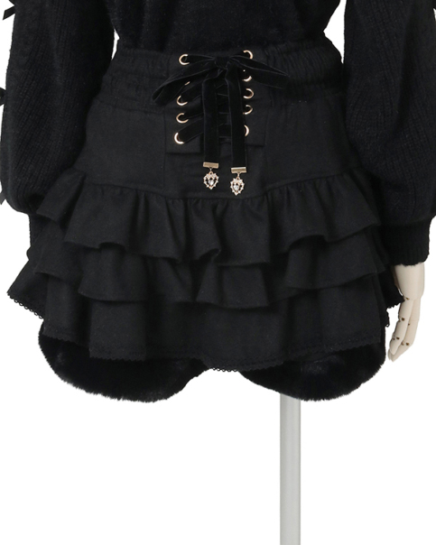 裾ファーフリルスカパン ｜ LIZ LISA（リズリサ）公式通販 ｜ Tokyo