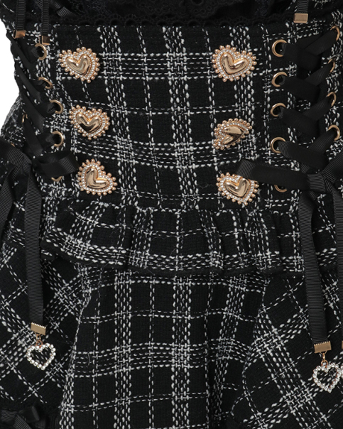 はしごリボンツイードティアードスカパン ｜ LIZ LISA（リズリサ）公式