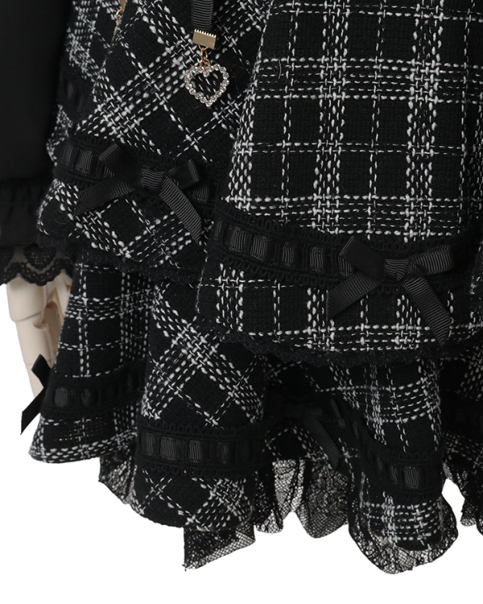 リズリサ♡はしごリボンチェックティアードスカパン はしごリボンチェックティアードスカパン ｜ LIZ LISA（リズリサ）公式