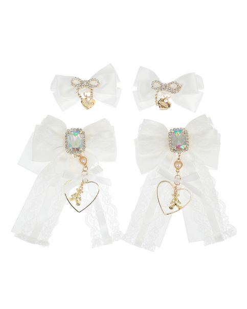 【Risarisa】3個おまとめセット レースセットアップ 量産型 リズリサ LIZLISA サイドハート