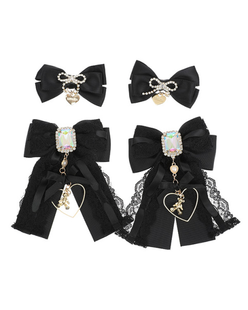 ベアリボンビジュー4つセットクリップ ｜ LIZ LISA（リズリサ）公式