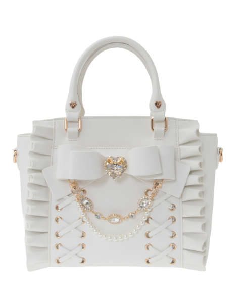 予約商品】レースアップフリルリボンバッグ ｜ LIZ LISA（リズリサ