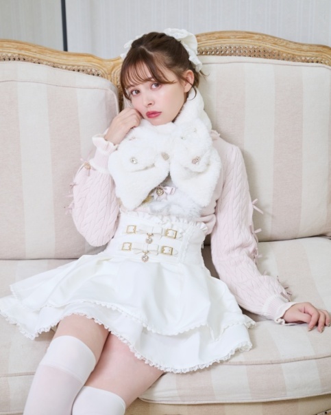 【希少 極美品】LIZ LISA リズリサ　ラビットファー F　レオパード LIZLISA うさみみファーブルゾン ホワイト FklKjeiakAEc20w.jpg