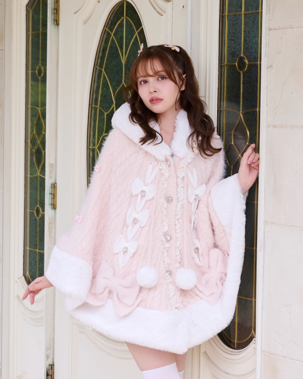 予約商品】うさみみツインリボンニットポンチョ ｜ LIZ LISA（リズリサ
