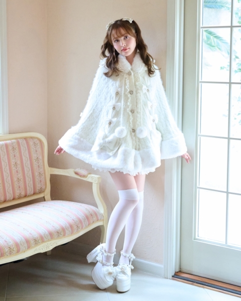 予約商品】うさみみツインリボンニットポンチョ ｜ LIZ LISA（リズリサ