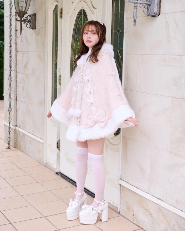 予約商品】うさみみツインリボンニットポンチョ ｜ LIZ LISA（リズリサ