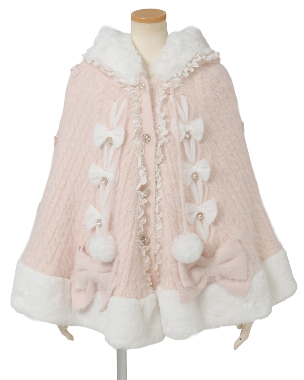 LIZLISA リズリサ　新品タグ付き　ポンチョ　チュニック 予約商品】うさみみツインリボンニットポンチョ ｜ LIZ LISA（リズリサ