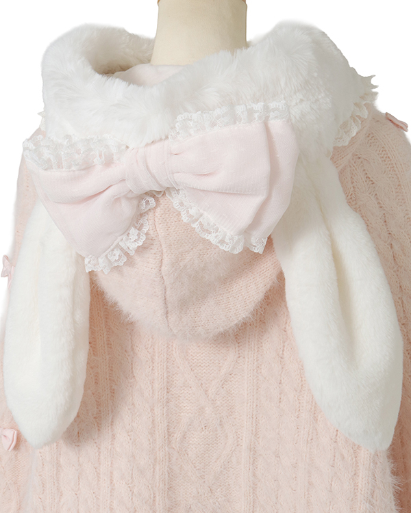 予約商品】うさみみツインリボンニットポンチョ ｜ LIZ LISA（リズリサ